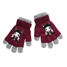 Hot Selling Kids Polyester Elastane Winter Gloves Warm Cute Fashion Gloves